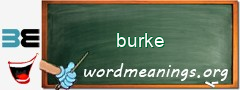 WordMeaning blackboard for burke